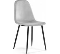 Стул на металлокаркасе Woodville lilu light grey/black 15119