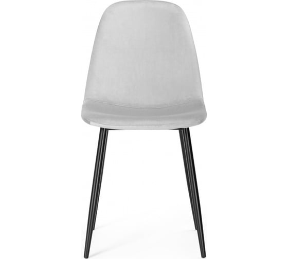 Стул на металлокаркасе Woodville lilu light grey/black 15119