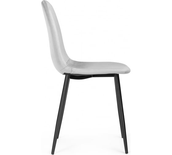 Стул на металлокаркасе Woodville lilu light grey/black 15119