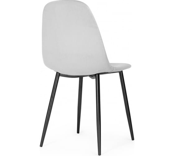 Стул на металлокаркасе Woodville lilu light grey/black 15119