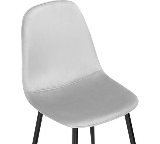 Стул на металлокаркасе Woodville lilu light grey/black 15119