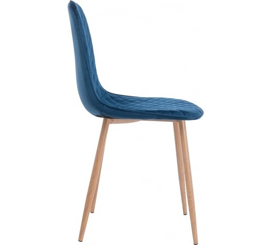 Cтул на металлокаркасе Woodville capri dark blue/wood 11842