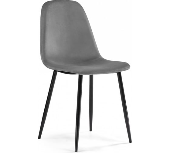 Стул на металлокаркасе Woodville lilu dark grey/black 15120 1