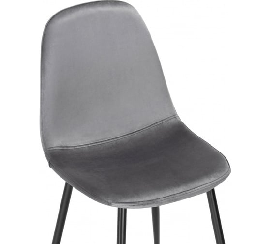 Стул на металлокаркасе Woodville lilu dark grey/black 15120