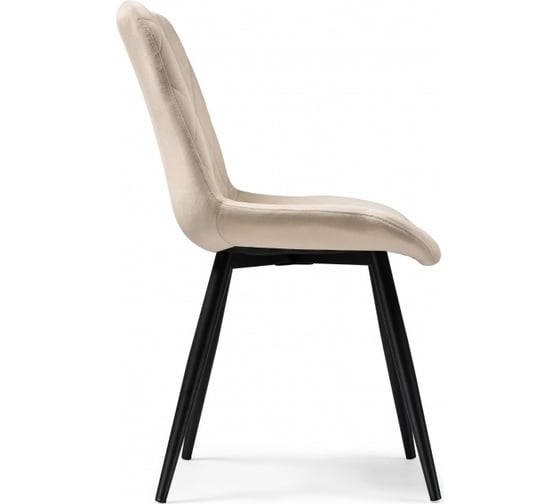Стул на металлокаркасе Woodville fox beige/black 15278