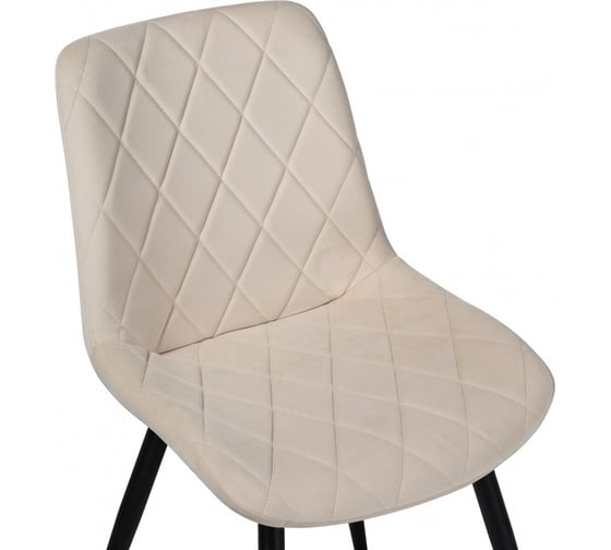 Стул на металлокаркасе Woodville fox beige/black 15278