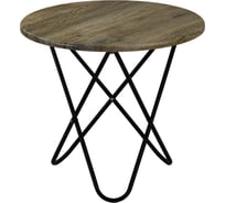 Журнальный стол Мебелик BeautyStyle 20 дуб крымский состаренный/черный 8142