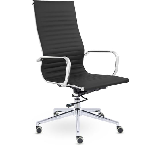 Кресло UTFC СН-300 Кайман Н хром Ср S-0401 черное КайманН41 1