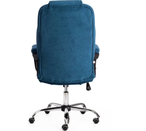 Кресло Tetchair bergamo 22 хром, флок, синий 32 19375