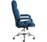 Кресло Tetchair bergamo 22 хром, флок, синий 32 19375 2