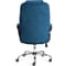 Кресло Tetchair bergamo 22 хром, флок, синий 32 19375 4