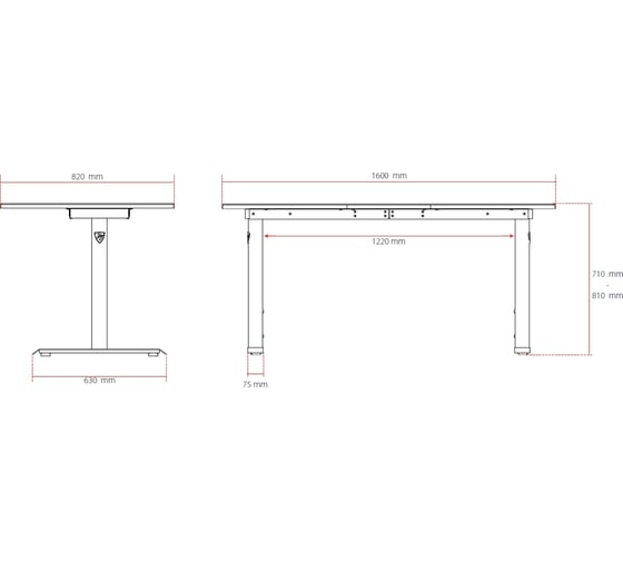 Стол для компьютера Arozzi Arena Gaming Desk - Red ARENA-RED