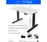 Стол с регулируемой высотой StolStoya ТИТАН 160x80 см, рама черная, столешница МДФ, эмаль белая SE221IBW16080 2
