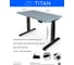 Стол с регулируемой высотой StolStoya ТИТАН 160x80 см, рама черная, столешница МДФ, эмаль серая SE221IBS16080 2