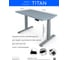 Стол с регулируемой высотой StolStoya ТИТАН 160x80 см, рама серая, столешница МДФ, эмаль серая SE221ISS16080 2