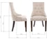 Cтул Woodville elegance dark walnut/fabric cream 11027 13