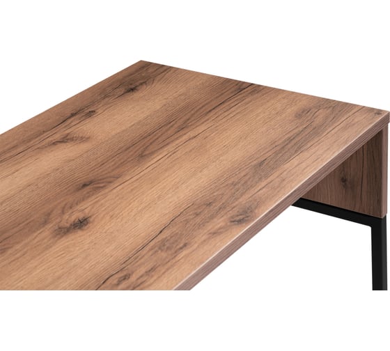 Письменный стол Woodville ниа 1150x600 дуб делано темный/черный матовый 517344