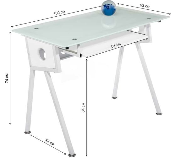 Компьютерный стол Woodville rubin white 11471