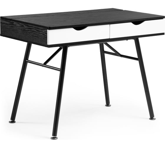 Компьютерный стол Woodville soho black grained/white 11890 1