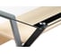 Компьютерный стол Woodville gunar silver gray/clear glass 11976 7