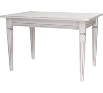 Обеденный стол Мебелик Васко В 89Н белый/серебро, 120х80 см 3631 5572