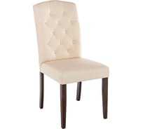 Cтул Woodville menson dark walnut/fabric cream 11023