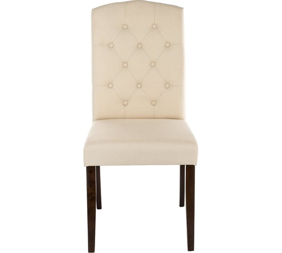 Cтул Woodville menson dark walnut/fabric cream 11023