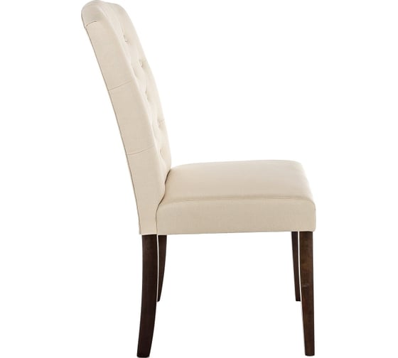 Cтул Woodville menson dark walnut/fabric cream 11023
