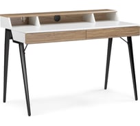 Компьютерный стол Woodville avalon ivory white/black 11980