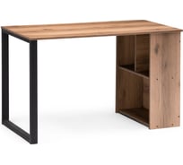 Письменный стол Woodville битти лофт 116x60x75 дуб делано темный/черный матовый 464676