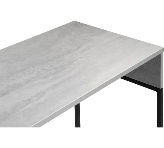Письменный стол Woodville 1150x600 бетон/черный матовый 517342