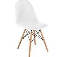 Деревянный стул Woodville Kvadro 1 white/wood 15365