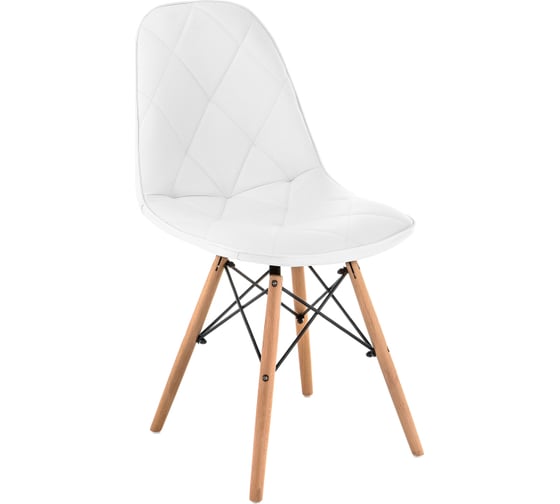 Деревянный стул Woodville Kvadro 1 white/wood 15365 1