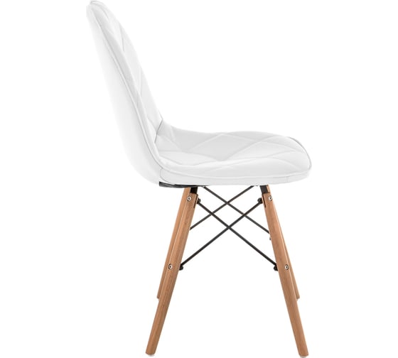 Деревянный стул Woodville Kvadro 1 white/wood 15365