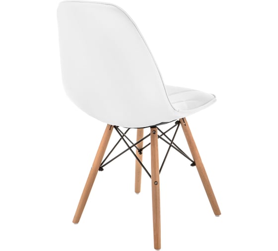 Деревянный стул Woodville Kvadro 1 white/wood 15365