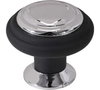 Ручка-кнопка Brante к4 черный/хром 606791