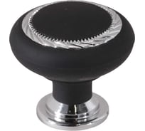 Ручка-кнопка Brante к1 черный/хром 606788