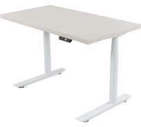 Стол с регулировкой высоты StolStoya ТИТАН Design рама белая, столешница МДФ, шпон, беленый дуб, 160x80 SE221DWBD16080