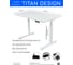 Стол с регулировкой высоты StolStoya ТИТАН Design рама белая, столешница МДФ, эмаль белая, 160x80 SE221DWW16080 2