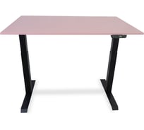 Стол с регулируемой высотой StolStoya МОТОР UP рама черная, столешница ЛДСП, Барби, 130x60 PE211IBSLBB130
