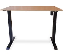 Стол с регулируемой высотой StolStoya МОТОР UP рама черная, столешница ЛДСП, Дуб светлый, 145x80 PE211IBSLDS145