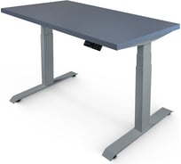 Стол с регулируемой высотой StolStoya ТИТАН рама серая, столешница МДФ, эмаль сланцево-серая, 160x80 SE221ISSS16080