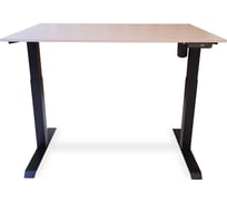Стол с регулируемой высотой StolStoya МОТОР UP рама черная, столешница ЛДСП, белая, 130x60 PE211IBSLB130