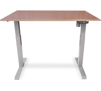 Стол с регулируемой высотой StolStoya МОТОР UP рама серая, столешница ЛДСП, Дуб светлый, 125x75 PE211ISSLDS125