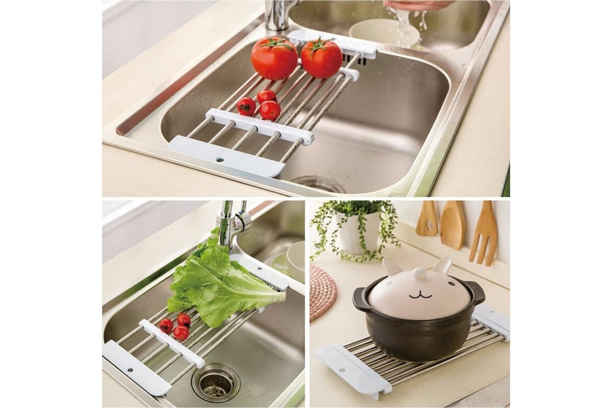 Раздвижная универсальная сушилка на раковину Beroma 07701546 - выгодная ...