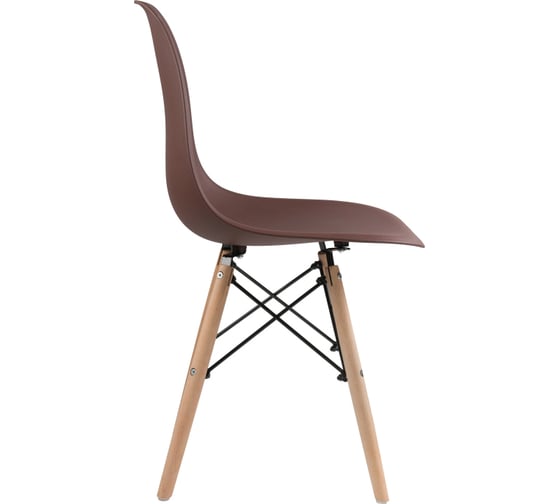 Пластиковый стул Woodville Eames PC-015 brown 11899
