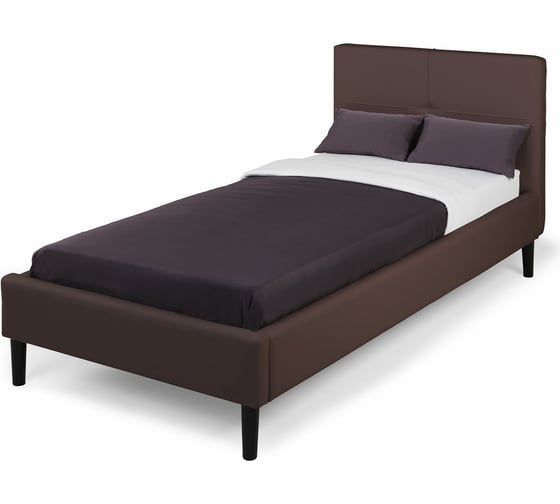 Односпальная кровать NRAVA Karolina 90 без п/м Galaxy Dk. Brown 4657773608450