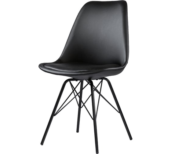 Стул Bergenson Bjorn Mirkl экокожа, черный BZMRK-CST-LTH-BLK 1