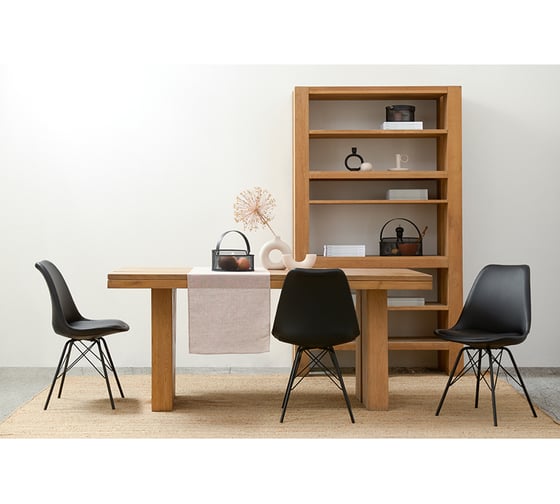 Стул Bergenson Bjorn Mirkl экокожа, черный BZMRK-CST-LTH-BLK