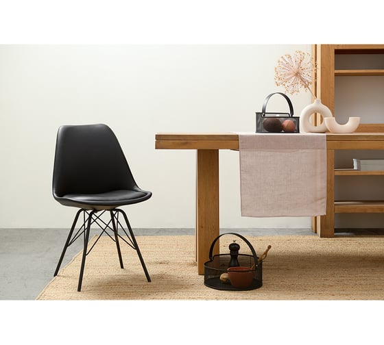 Стул Bergenson Bjorn Mirkl экокожа, черный BZMRK-CST-LTH-BLK